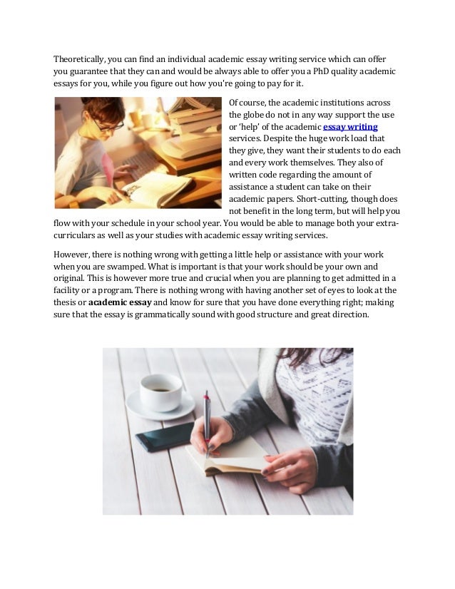 Academic essay writing service