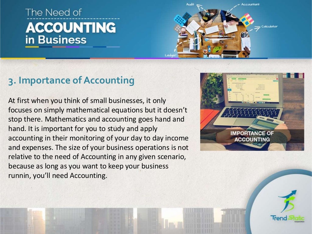 The Need of Accounting in Business