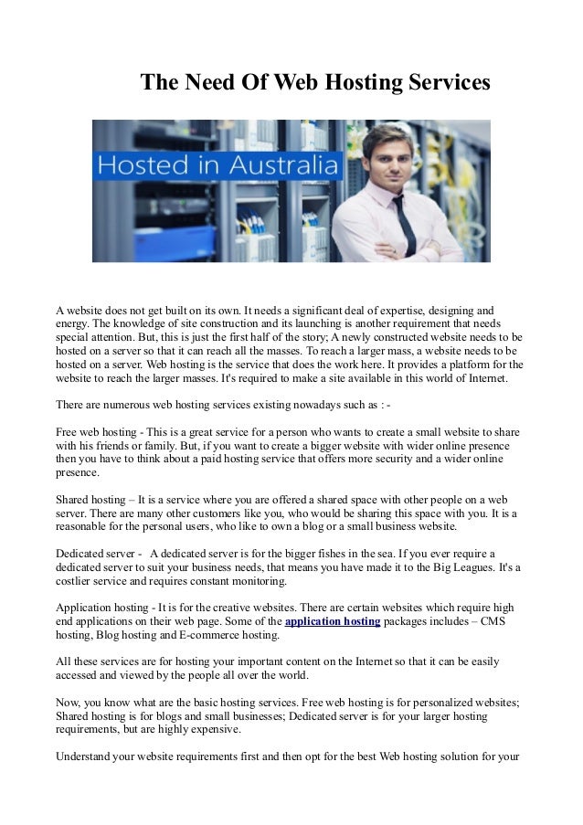 The Need Of Web Hosting Images, Photos, Reviews