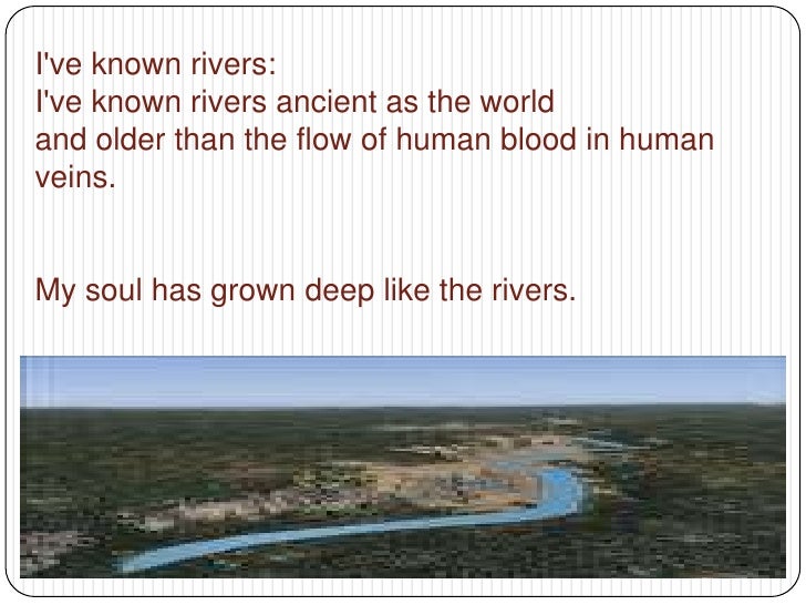 Реферат: The Negro Speaks Of Rivers Essay Research