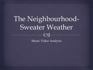 Sweater Weather - The Neighbourhood Sheet music for Piano (Solo)