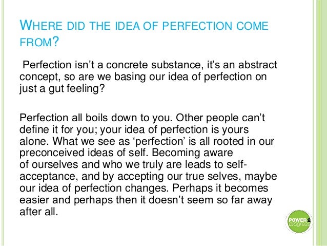 What Does Perfection Mean : Progress Over Perfection: Embracing the ...