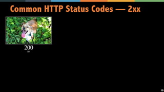 19
Common HTTP Status Codes — 2xx
 