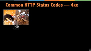 38
Common HTTP Status Codes — 4xx
 