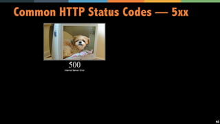 40
Common HTTP Status Codes — 5xx
 