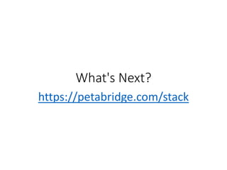 What's Next?
https://petabridge.com/stack
 