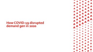How COVID-19 disrupted
demand gen in 2020
 