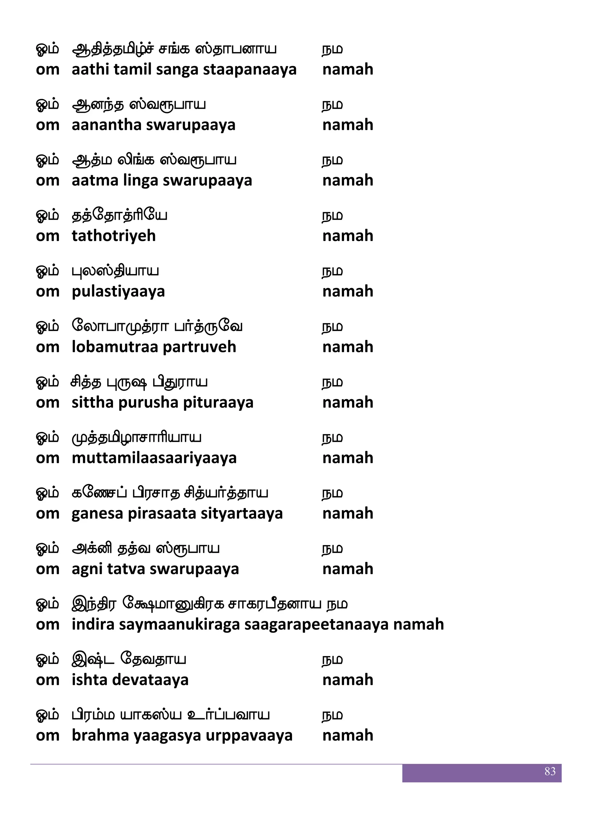 83
iams ngkfksp iufeuapf Fjkfkqma i:j
vaasi nadattiya valloi agatheesa varuga
isdo kqafjfJlf iskfkjeo Fjkfkqma i:j
vinai teerkkum vittaganeh agatheesa varuga
isbf lbf jauf Fouf nqe; Fjkfkqma i:j
vin man kaal anal neereh agatheesa varuga
wigfg wiyskdojf jbfg islueo Fjkfkqma i:j
vetta velitanai kanda vimalaneh agatheesa varuga
eik iskfkjeo Fjkfkqma i:j
veda vittakaneh agatheesa varuga
eikhf wha:eyaeo Fjkfkqma i:j
veda poruloneh agatheesa varuga
eikkf kduieo Fjkfkqma i:j
veda talaivaneh agatheesa varuga
e<aksmf Mge; Fjkfkqma i:j
jhoti chudareh agatheesa varuga
e<aks ^;bel Fjkfkqmeo i:j i:jei
jhoti puranameh agatheesane varuga varugave
 