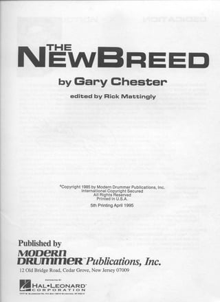 The new breed (gary chester)