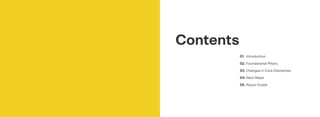 01. Introduction
02. Foundational Pillars
03. Changes in Core Disciplines
04. Next Steps
05. About Vivaldi
Contents
 