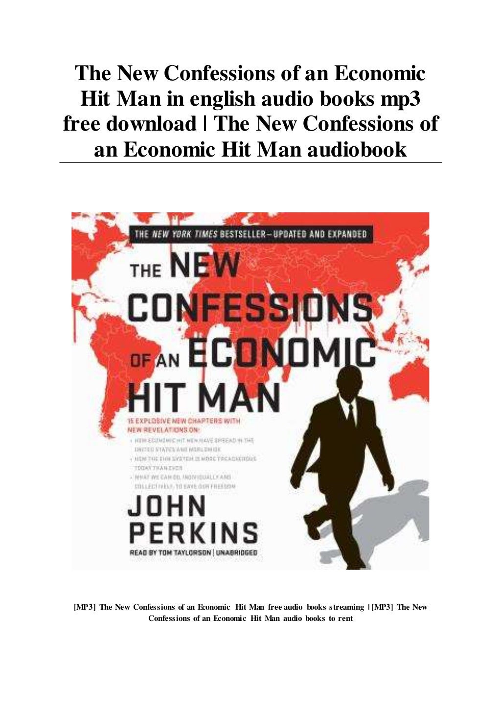 The New Confessions Of An Economic Hit Man Audiobook The New Confessions of an Economic Hit Man in english audio books mp3