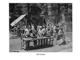 CCC - Civilian Conservation CorpsJobs to 2.5 m. single men ages 18-25
