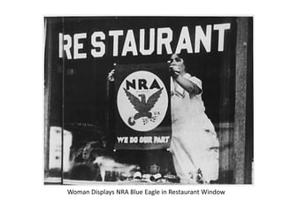 NYA- National Youth AdministrationPaid high school and college youth for "work study" projects