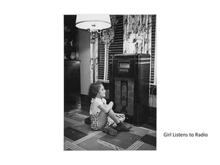 Girl Listens to Radio