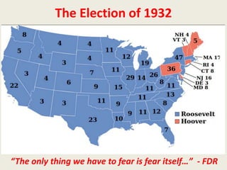 The Election of 1932
“The only thing we have to fear is fear itself…” - FDR
 