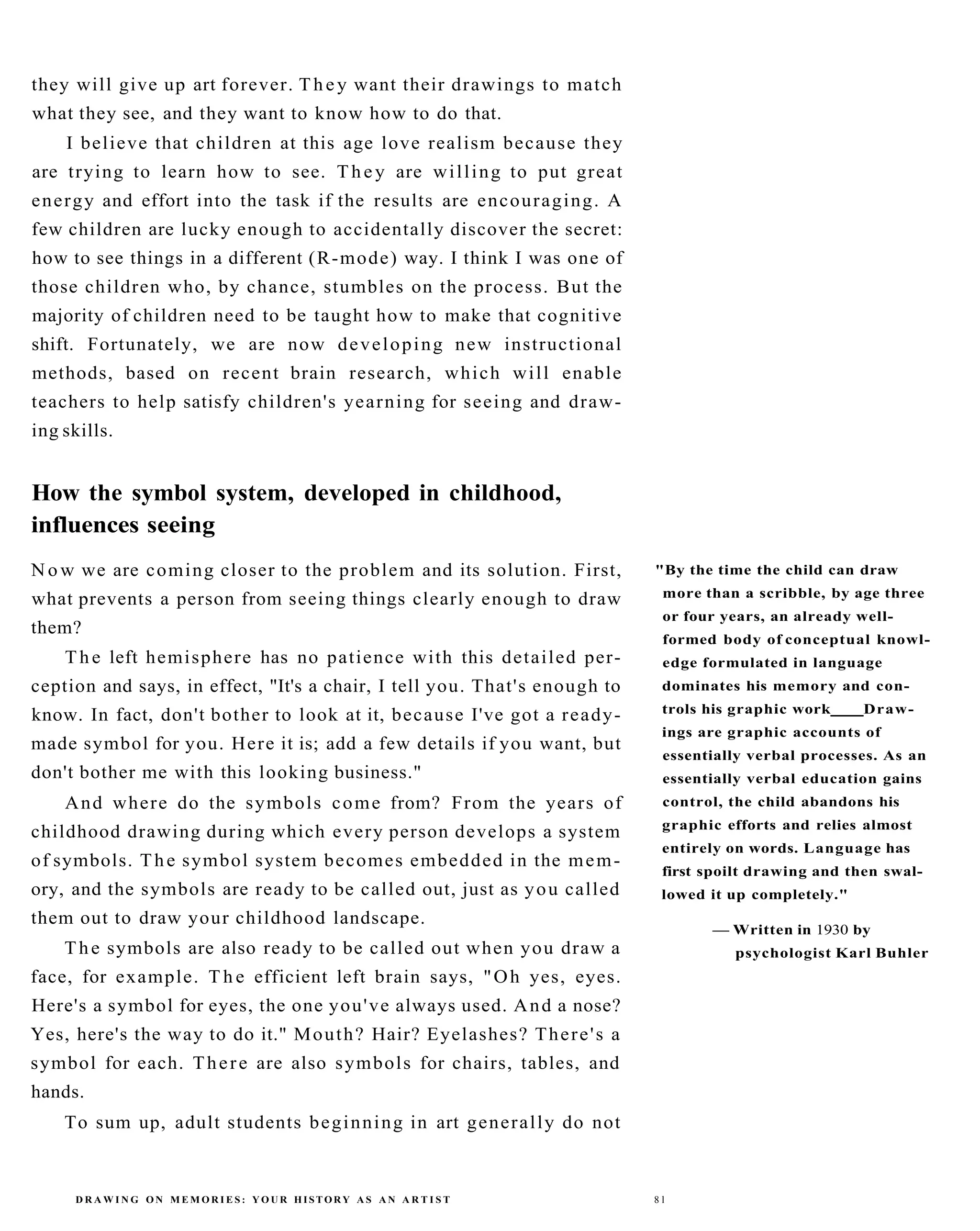 The New Drawing On The Right Side Of The Brain