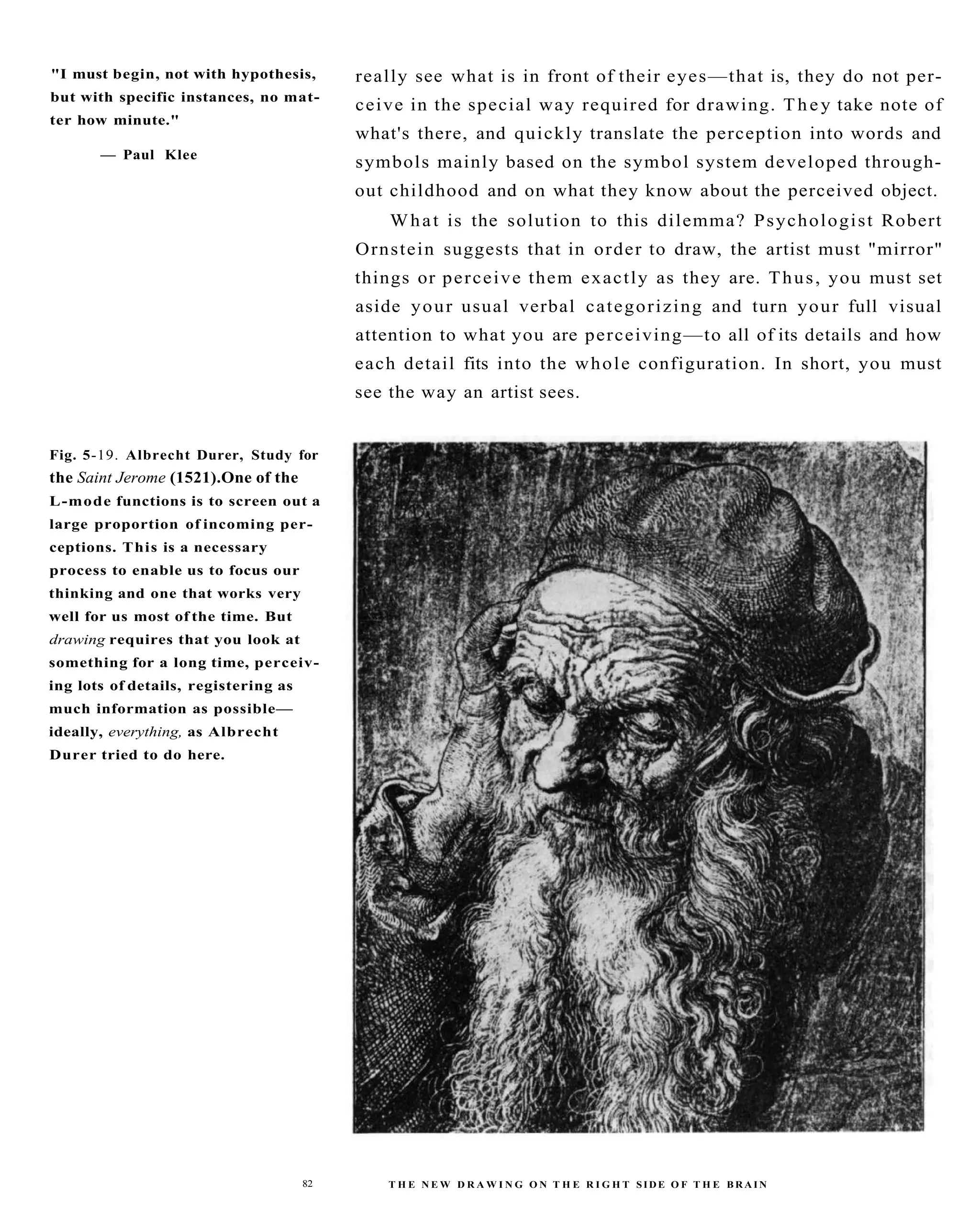 The New Drawing On The Right Side Of The Brain