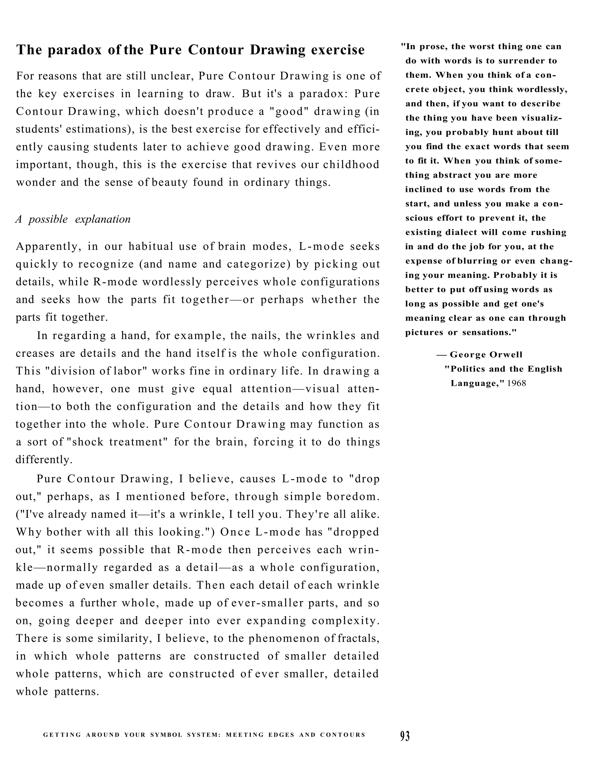 The New Drawing On The Right Side Of The Brain