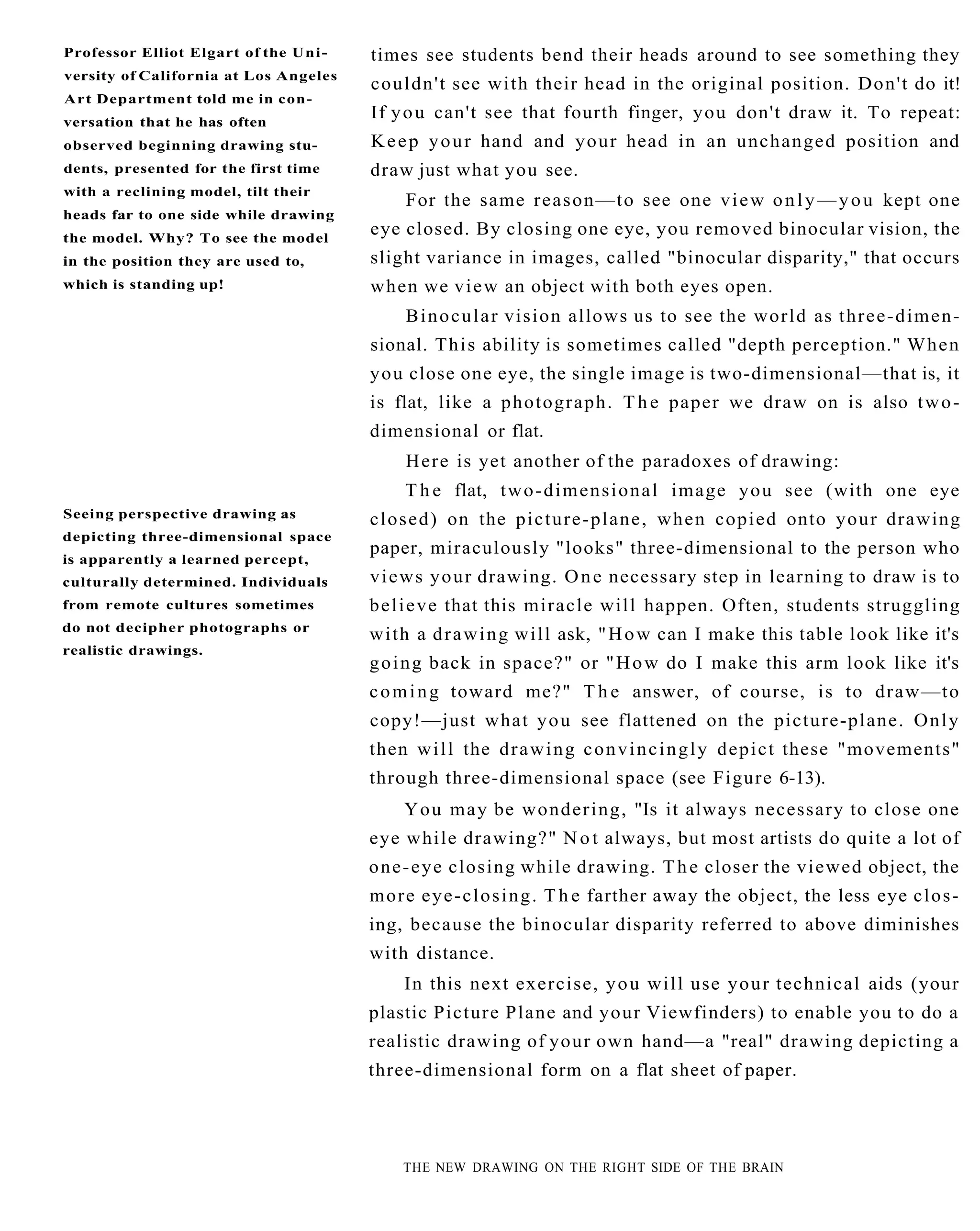 The New Drawing On The Right Side Of The Brain