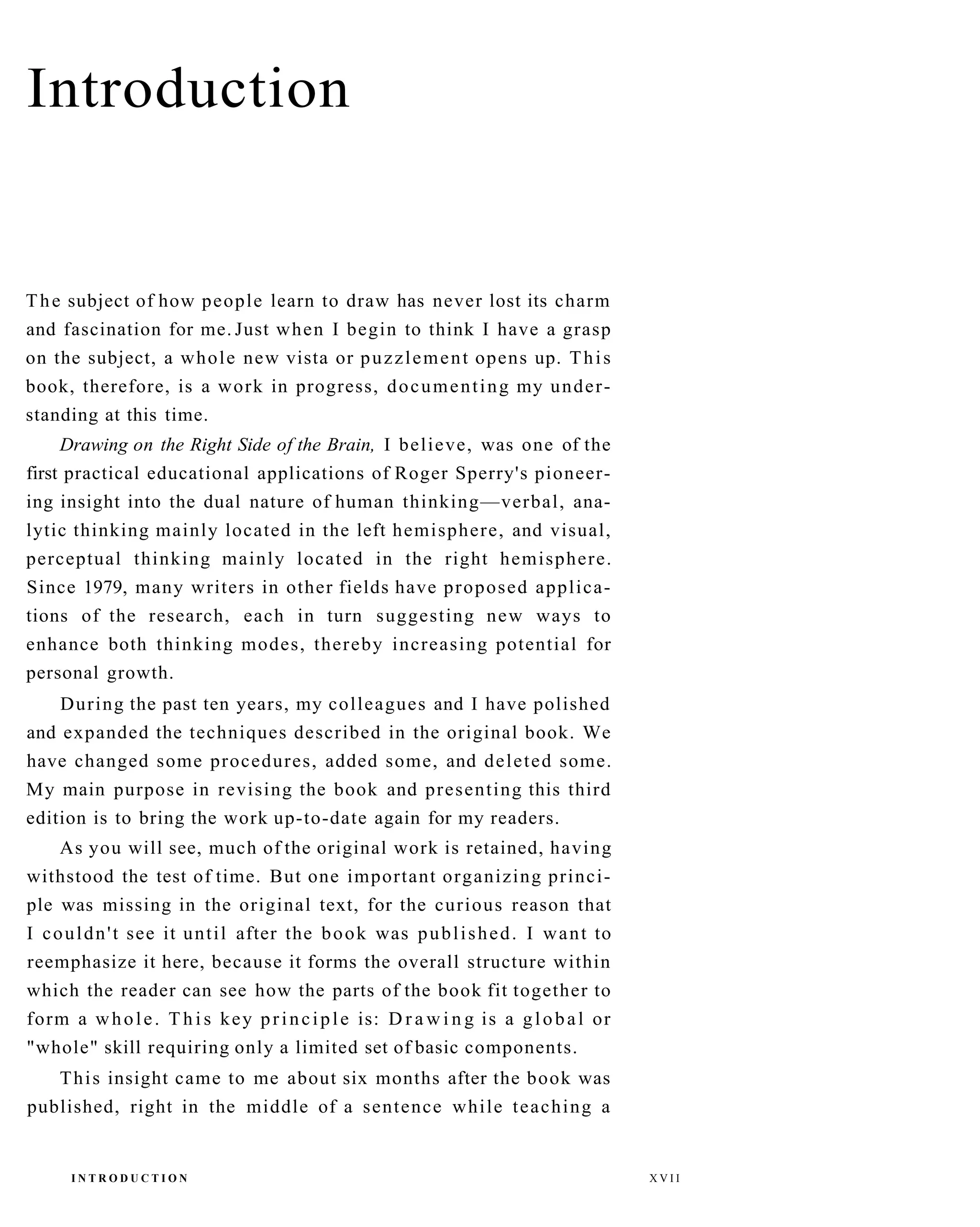 The New Drawing On The Right Side Of The Brain