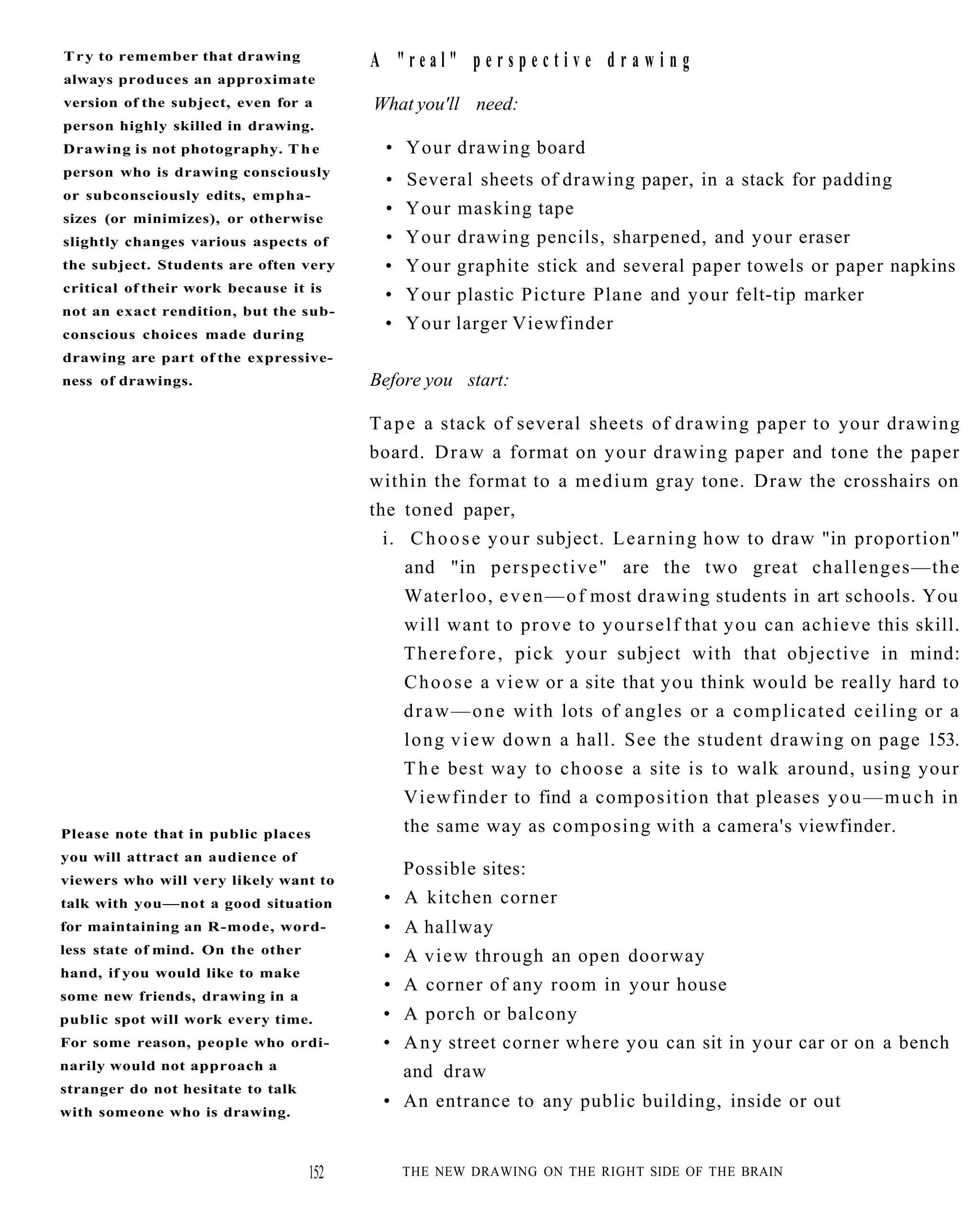 The New Drawing On The Right Side Of The Brain