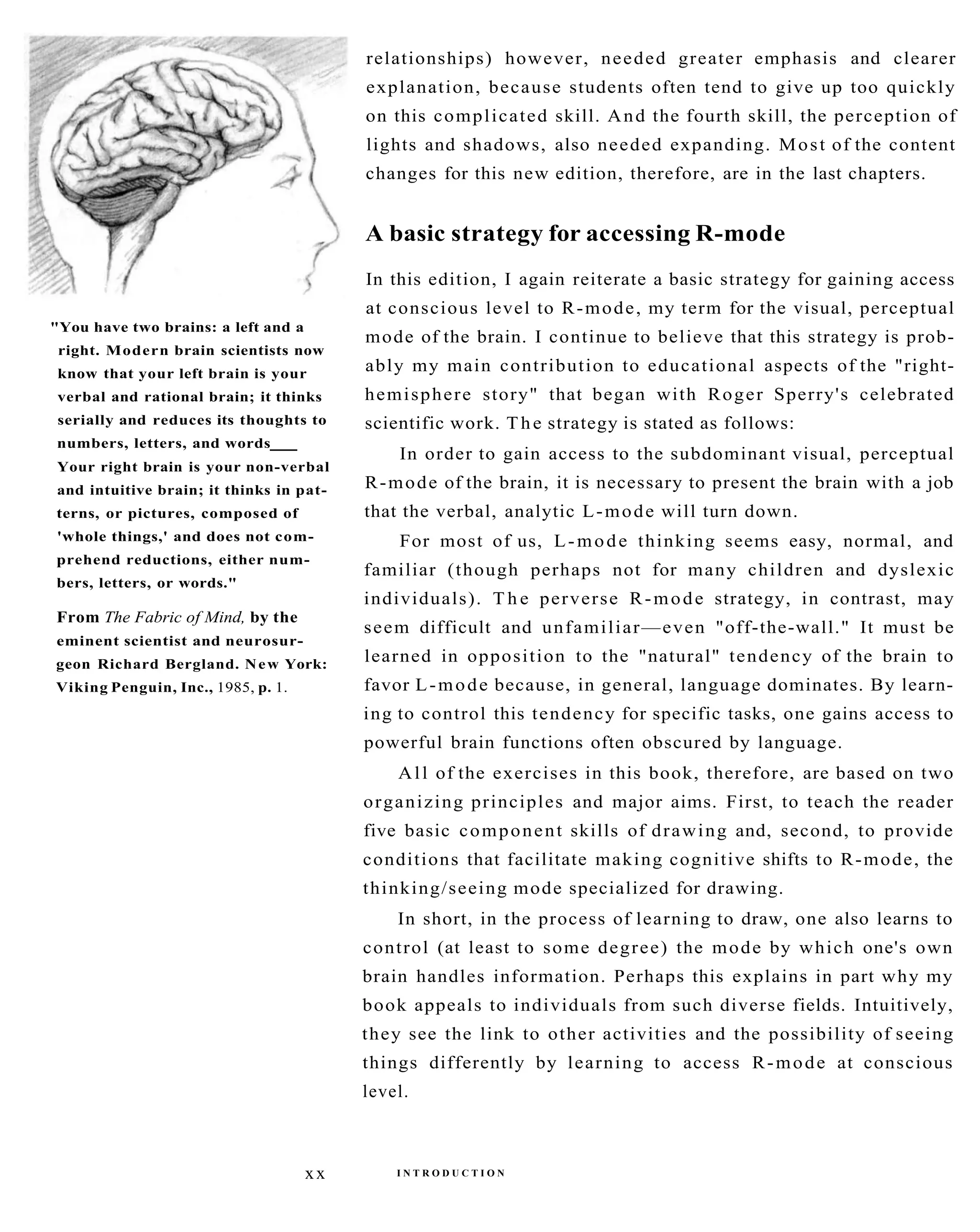 The New Drawing On The Right Side Of The Brain