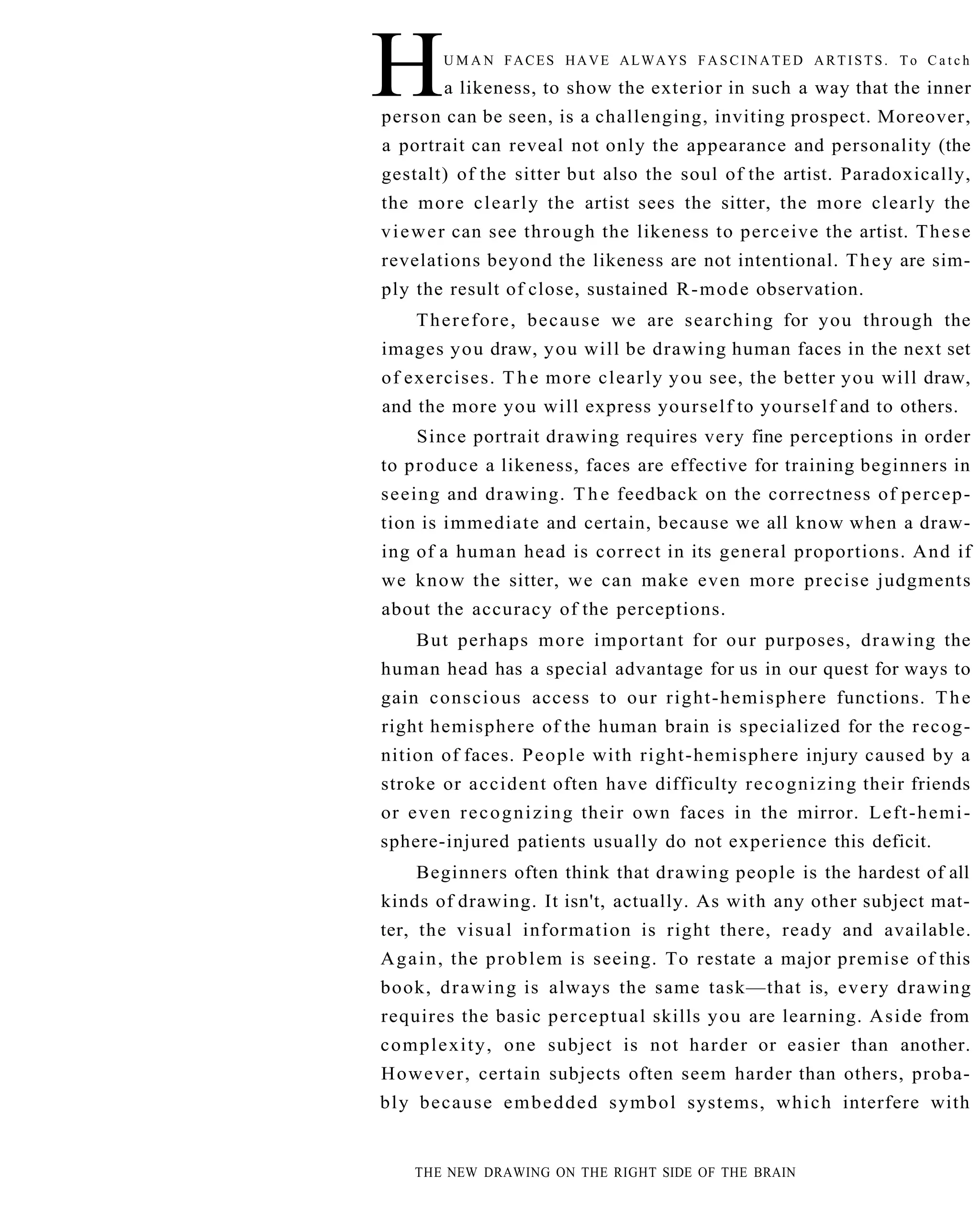 The New Drawing On The Right Side Of The Brain