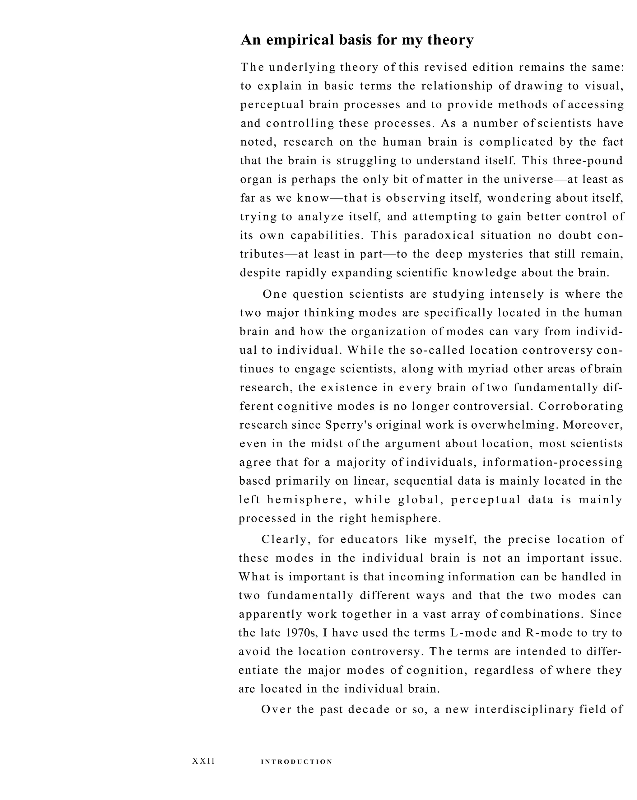 The New Drawing On The Right Side Of The Brain