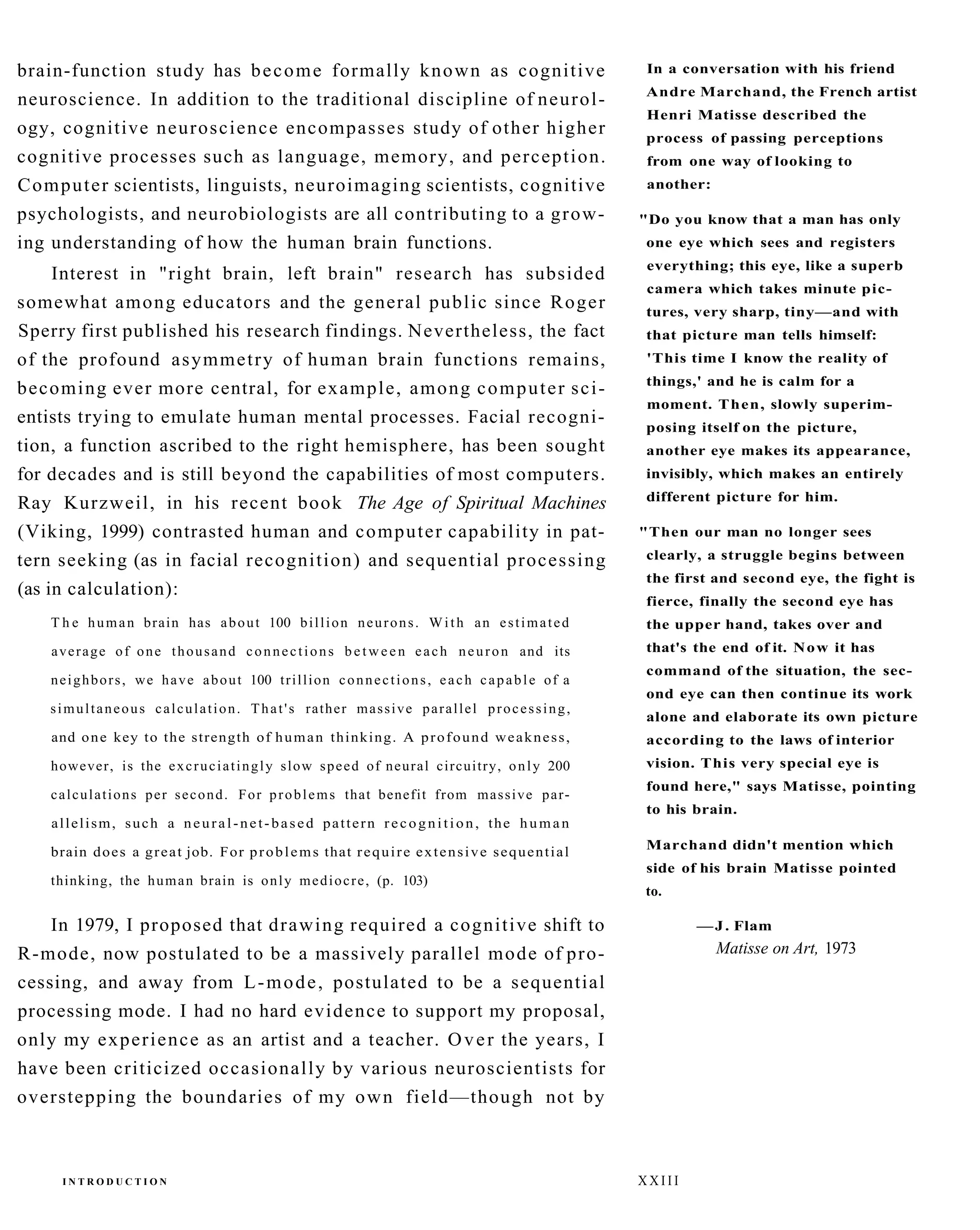 The New Drawing On The Right Side Of The Brain