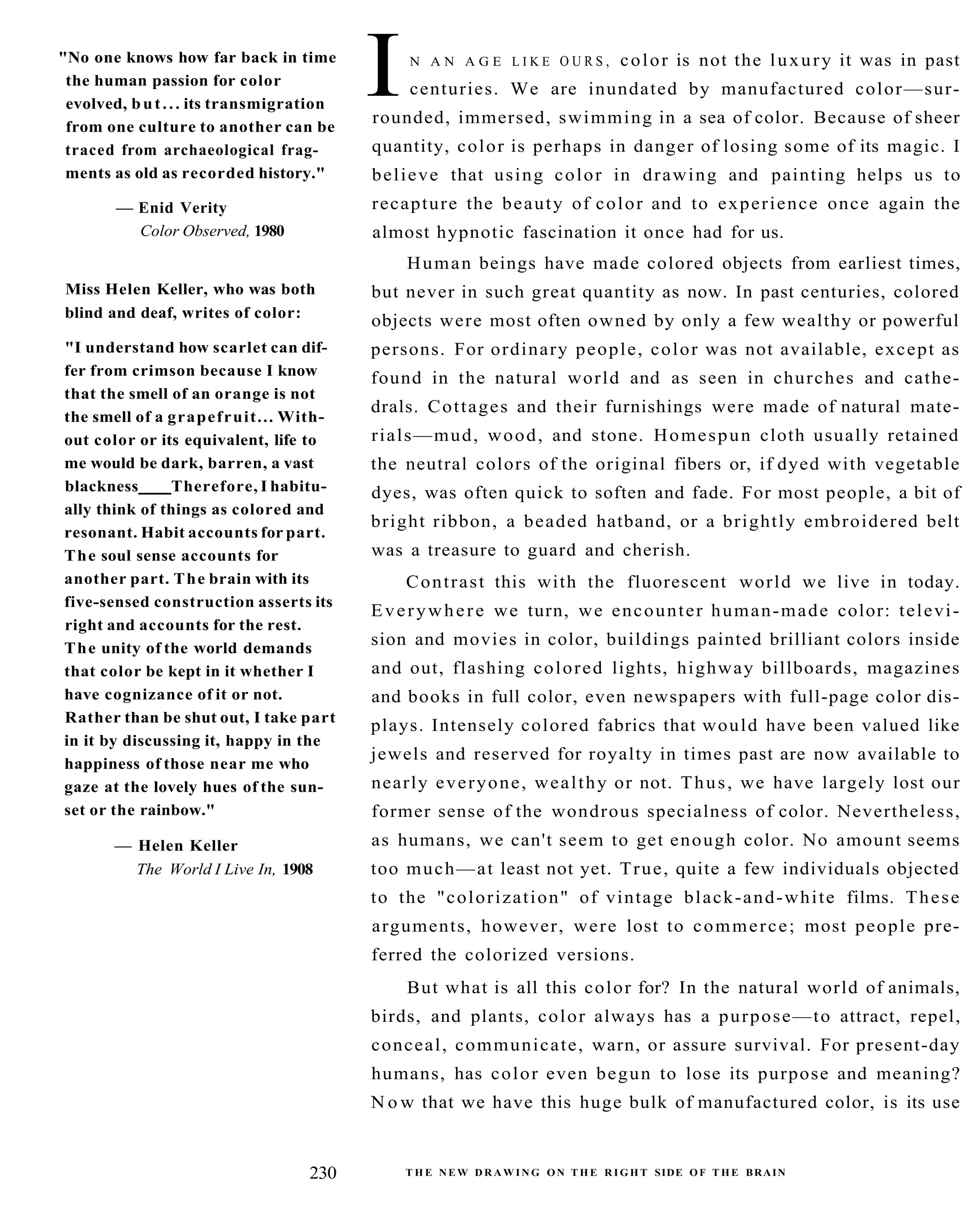 The New Drawing On The Right Side Of The Brain