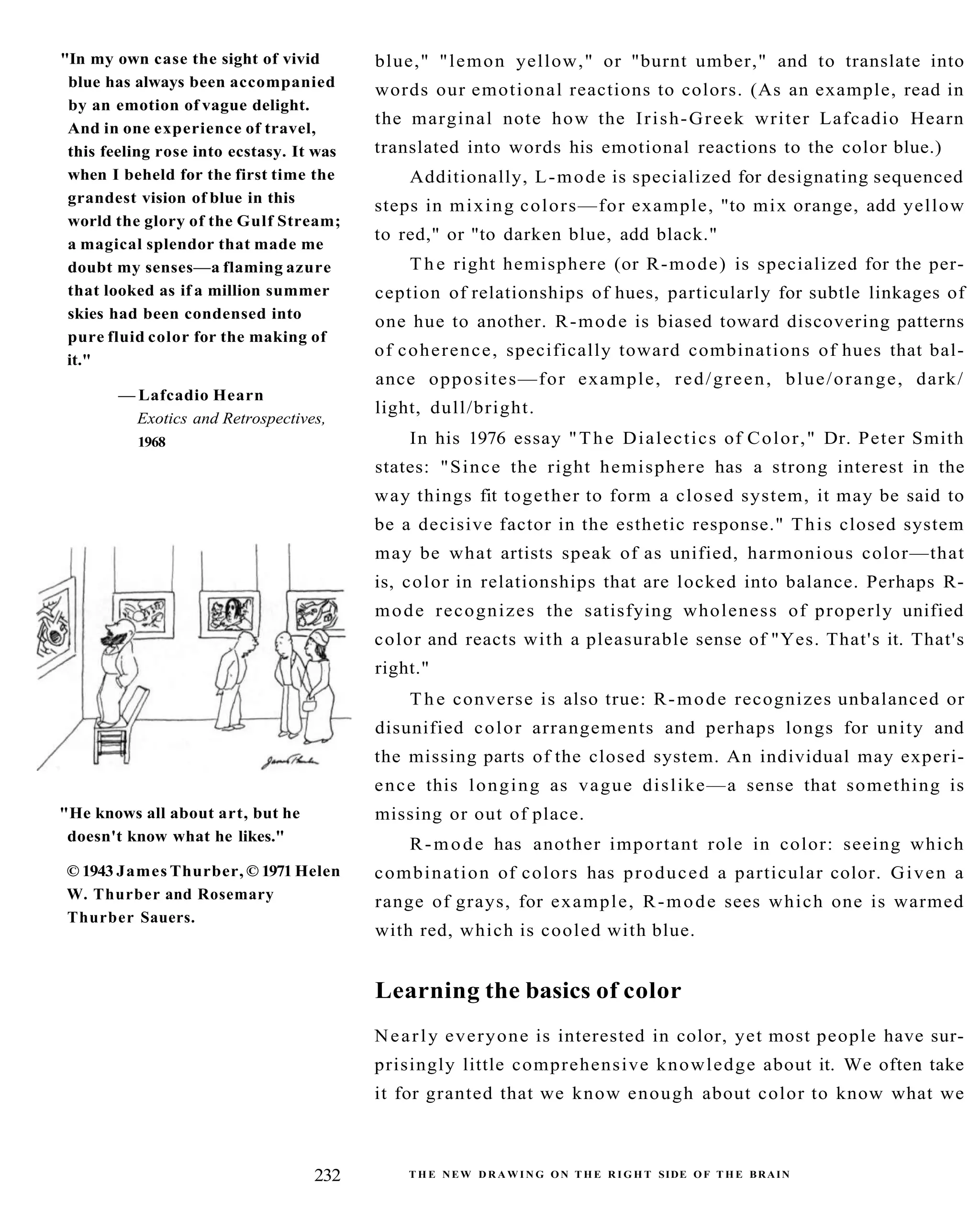 The New Drawing On The Right Side Of The Brain