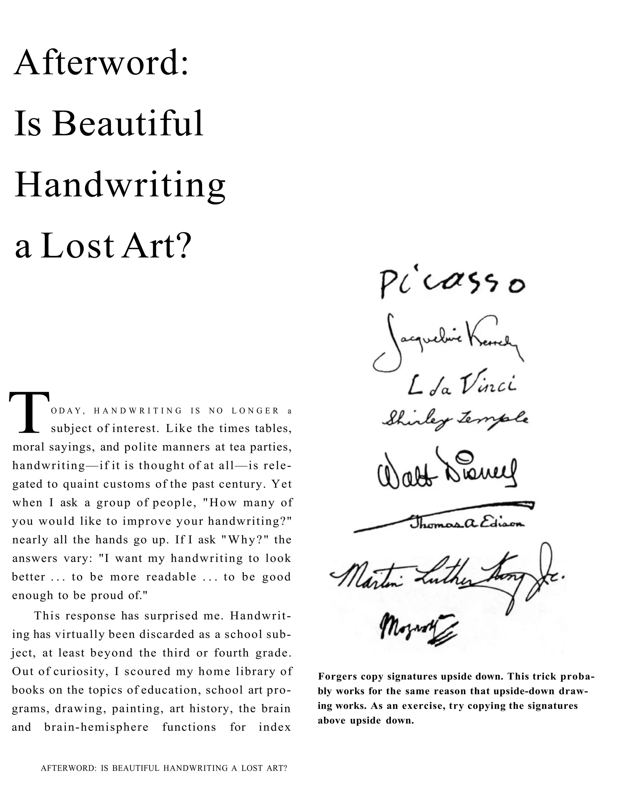 The New Drawing On The Right Side Of The Brain