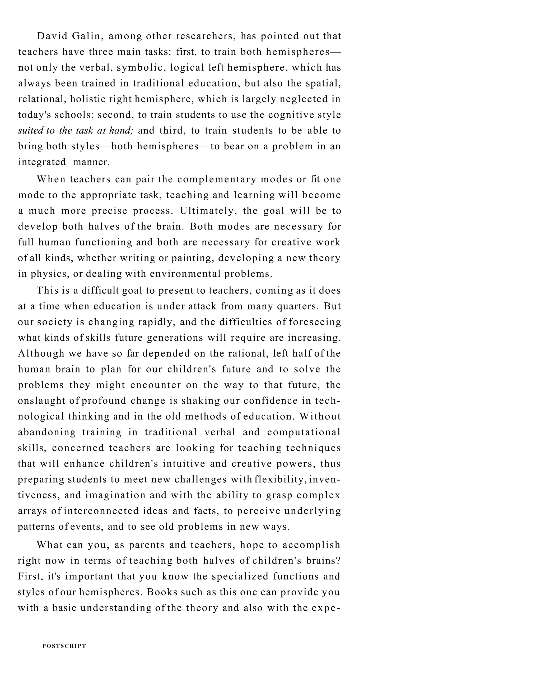 The New Drawing On The Right Side Of The Brain