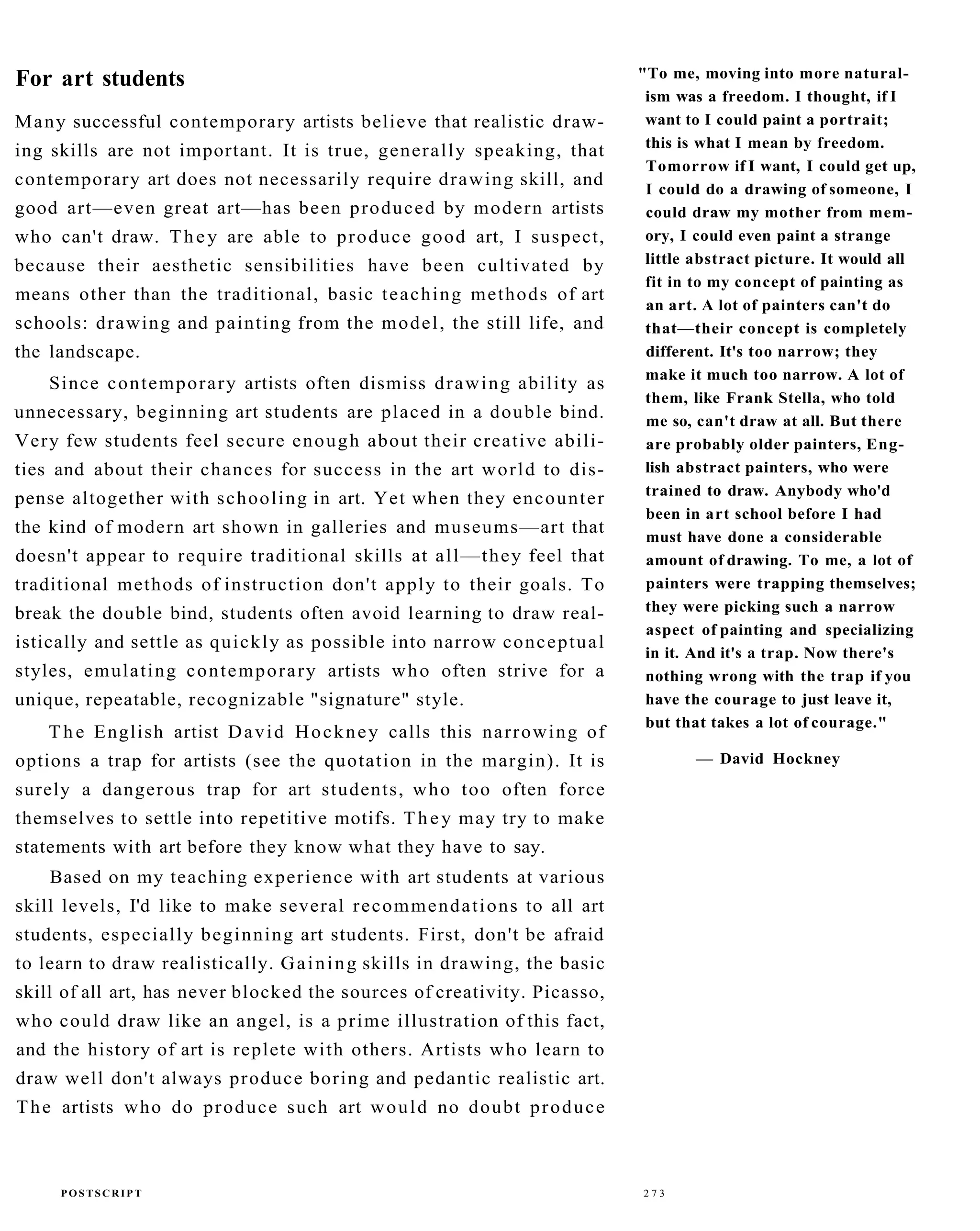 The New Drawing On The Right Side Of The Brain