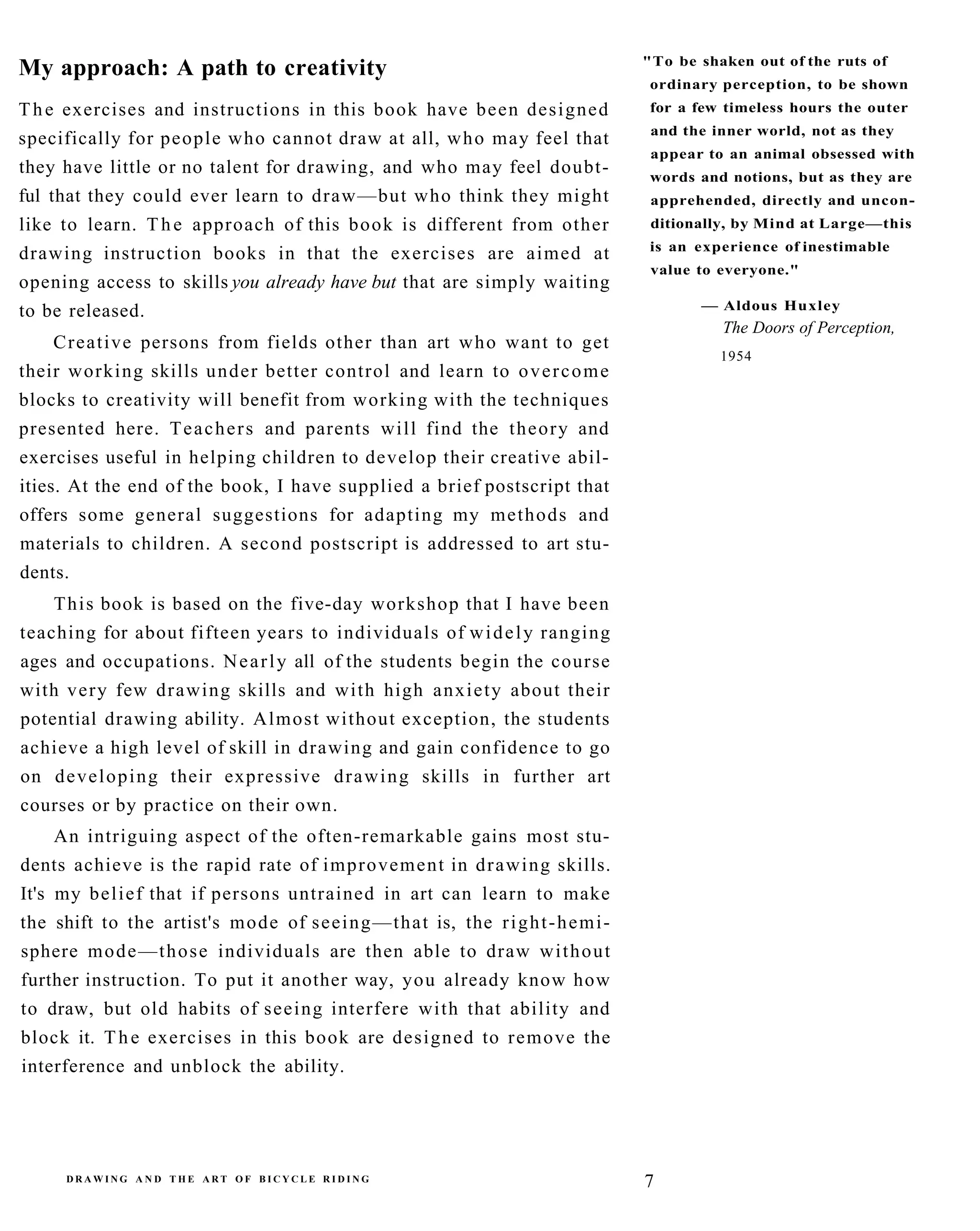 The New Drawing On The Right Side Of The Brain