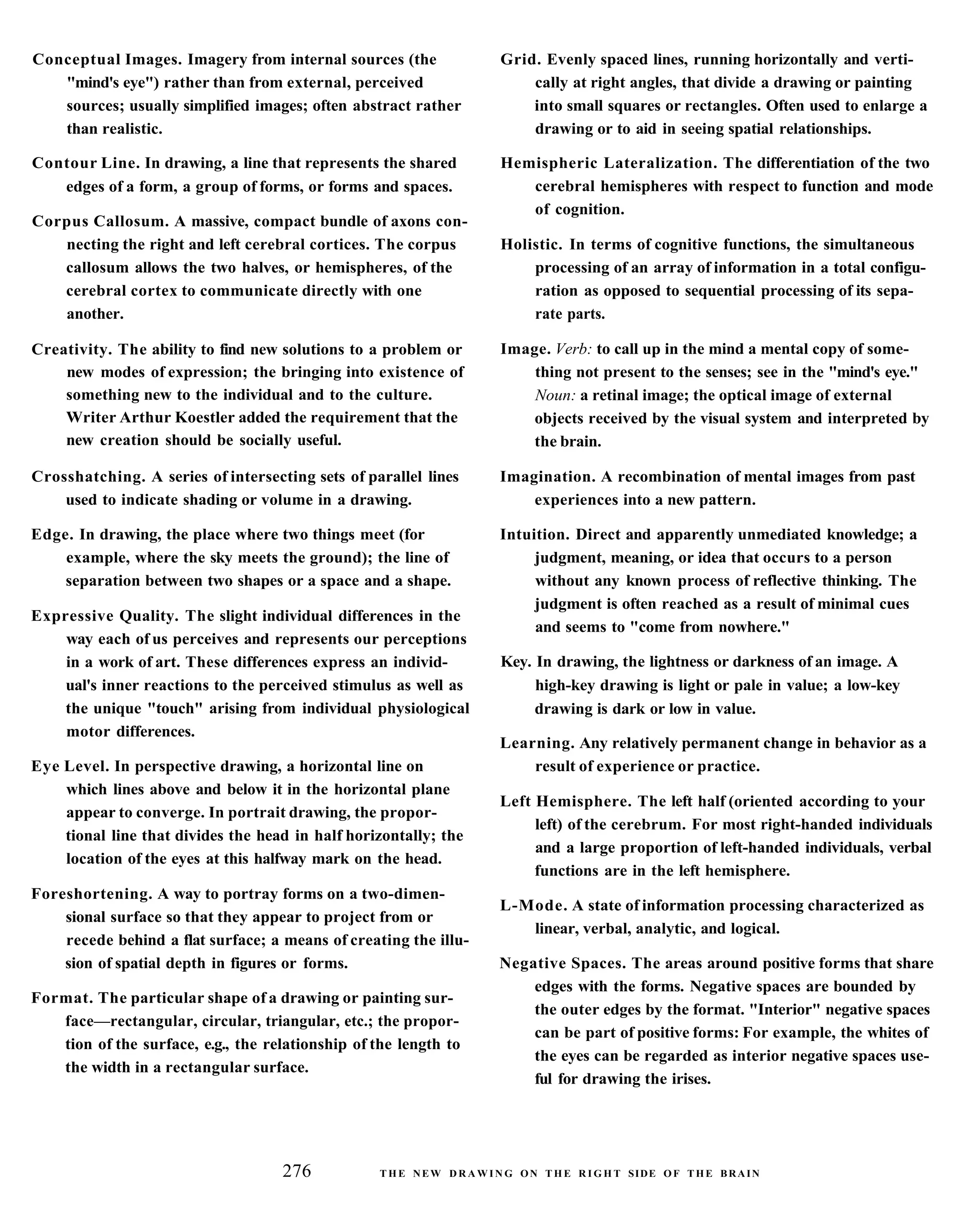 The New Drawing On The Right Side Of The Brain