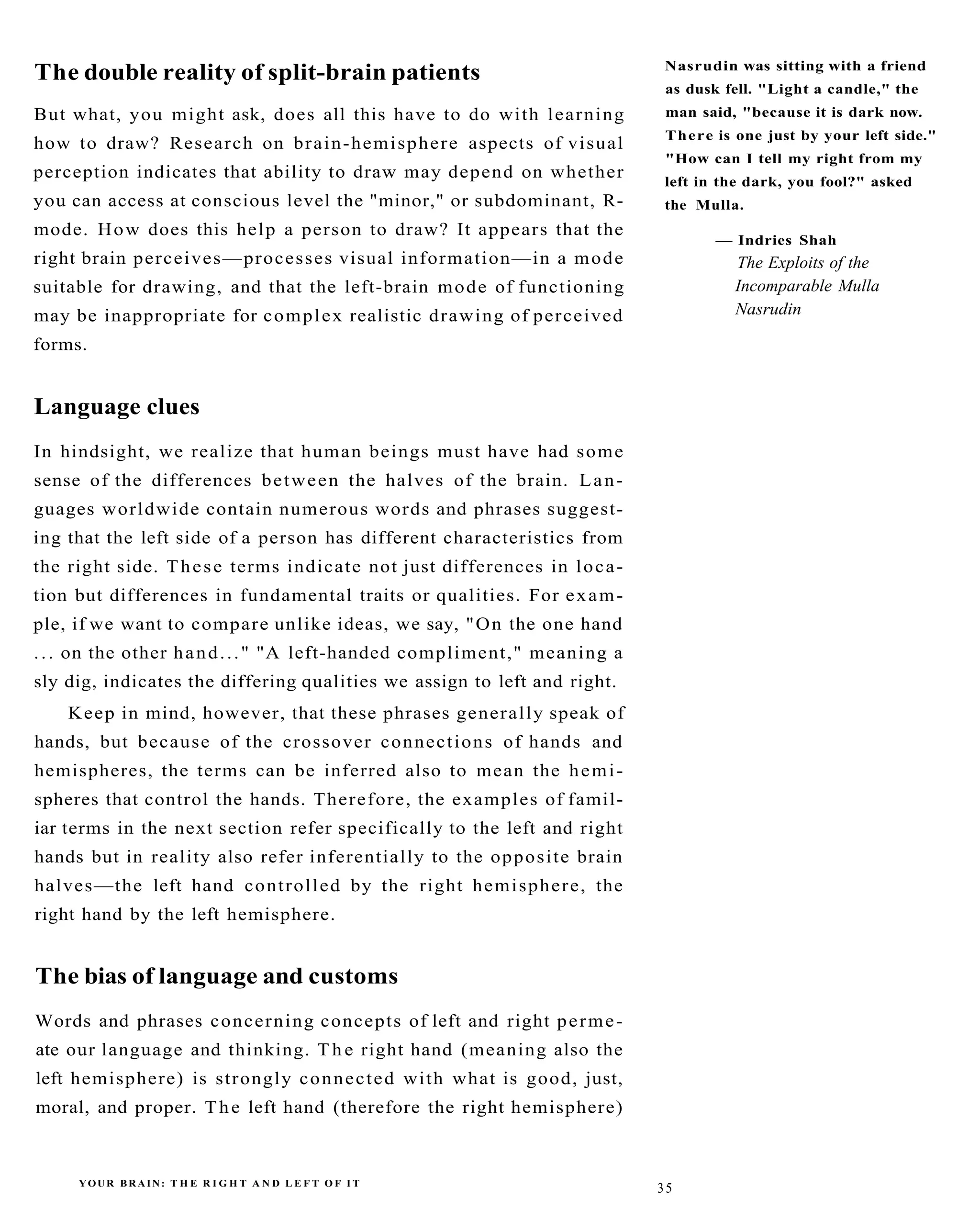 The New Drawing On The Right Side Of The Brain