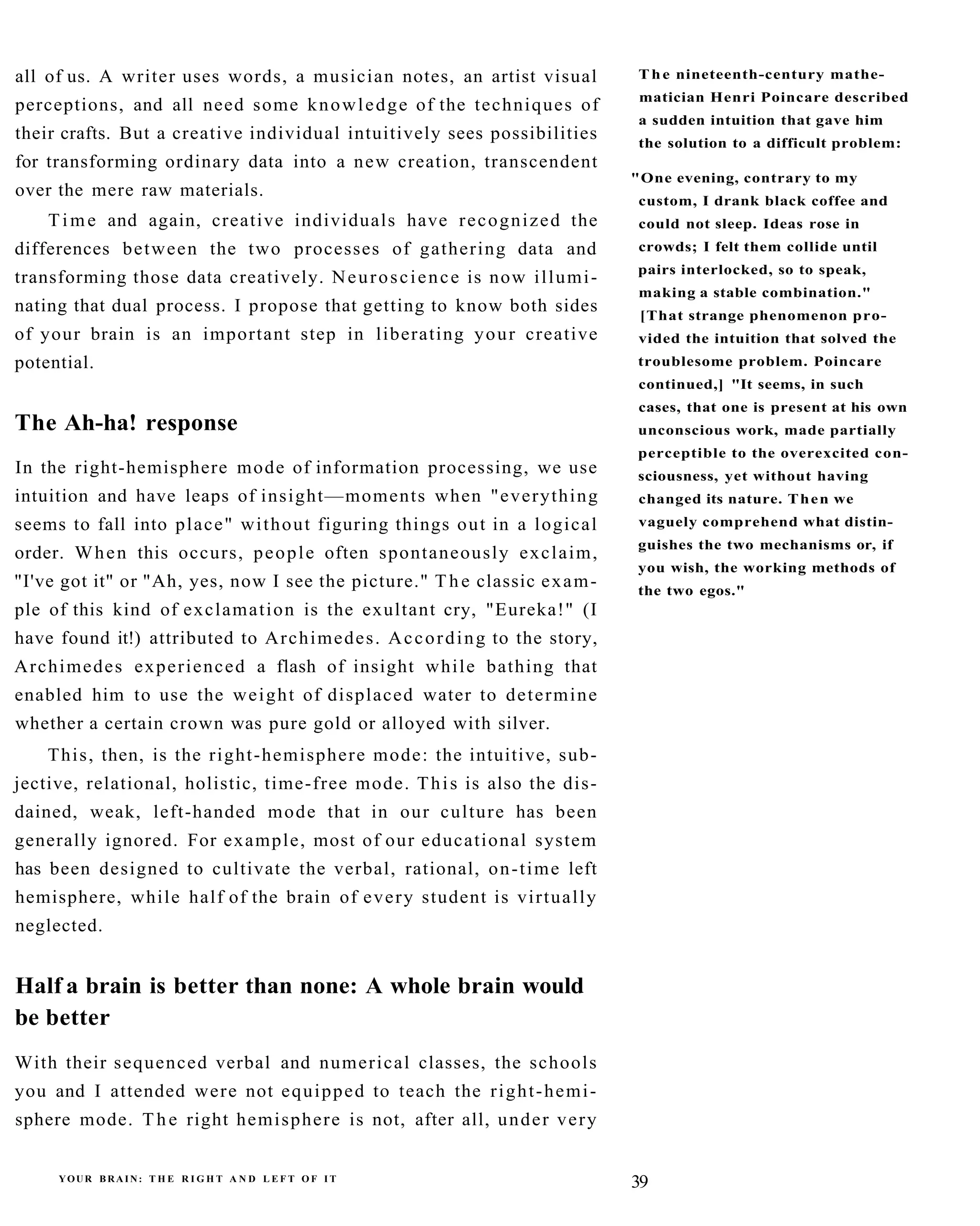 The New Drawing On The Right Side Of The Brain