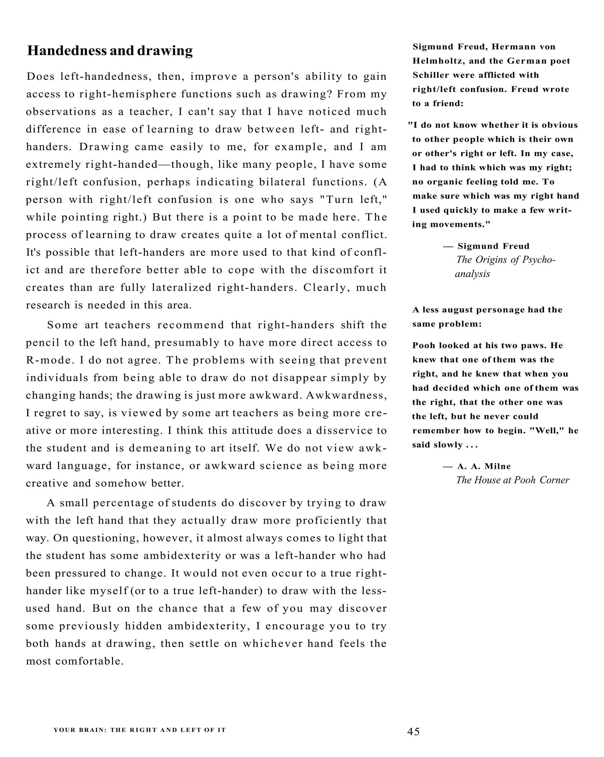 The New Drawing On The Right Side Of The Brain