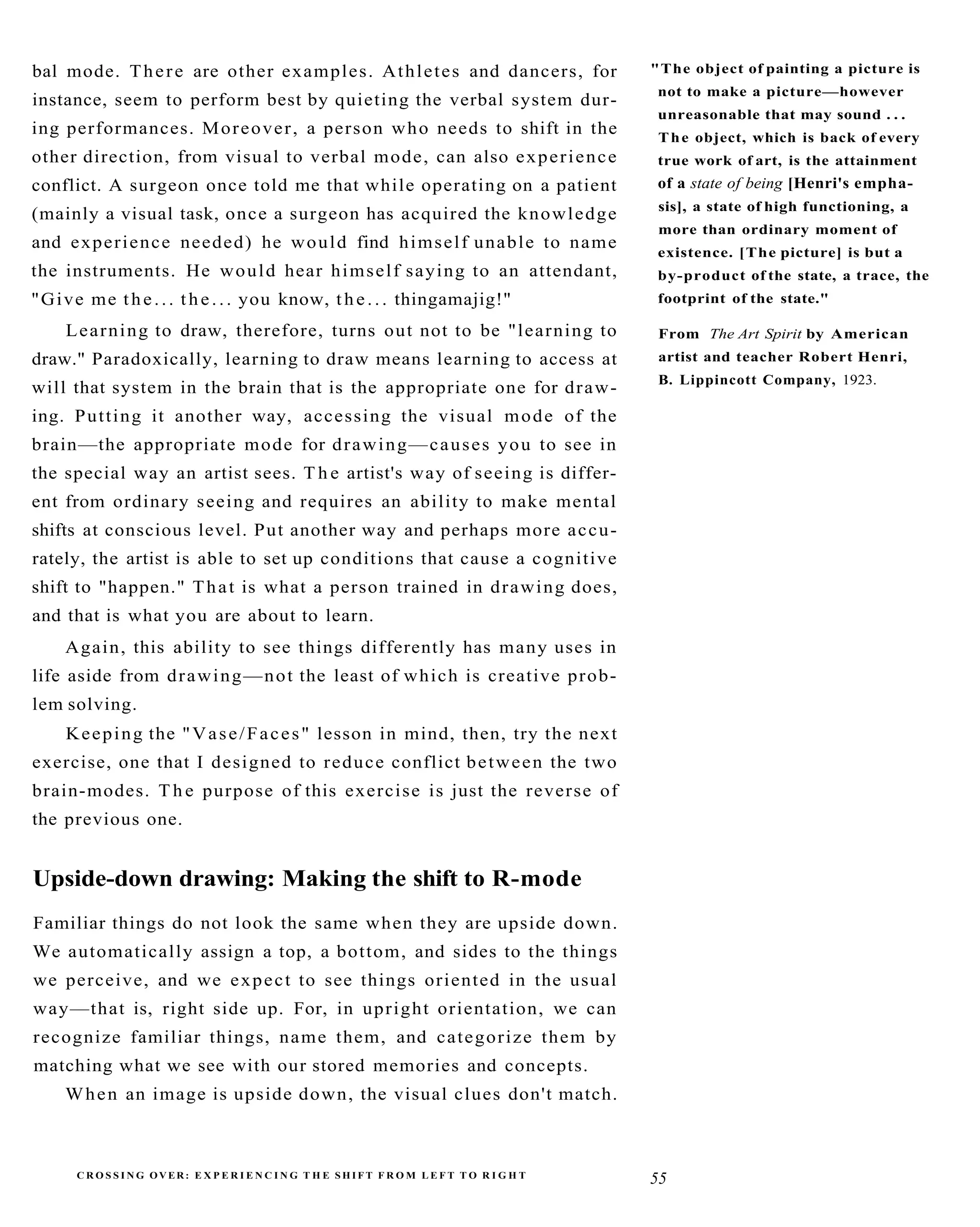 The New Drawing On The Right Side Of The Brain