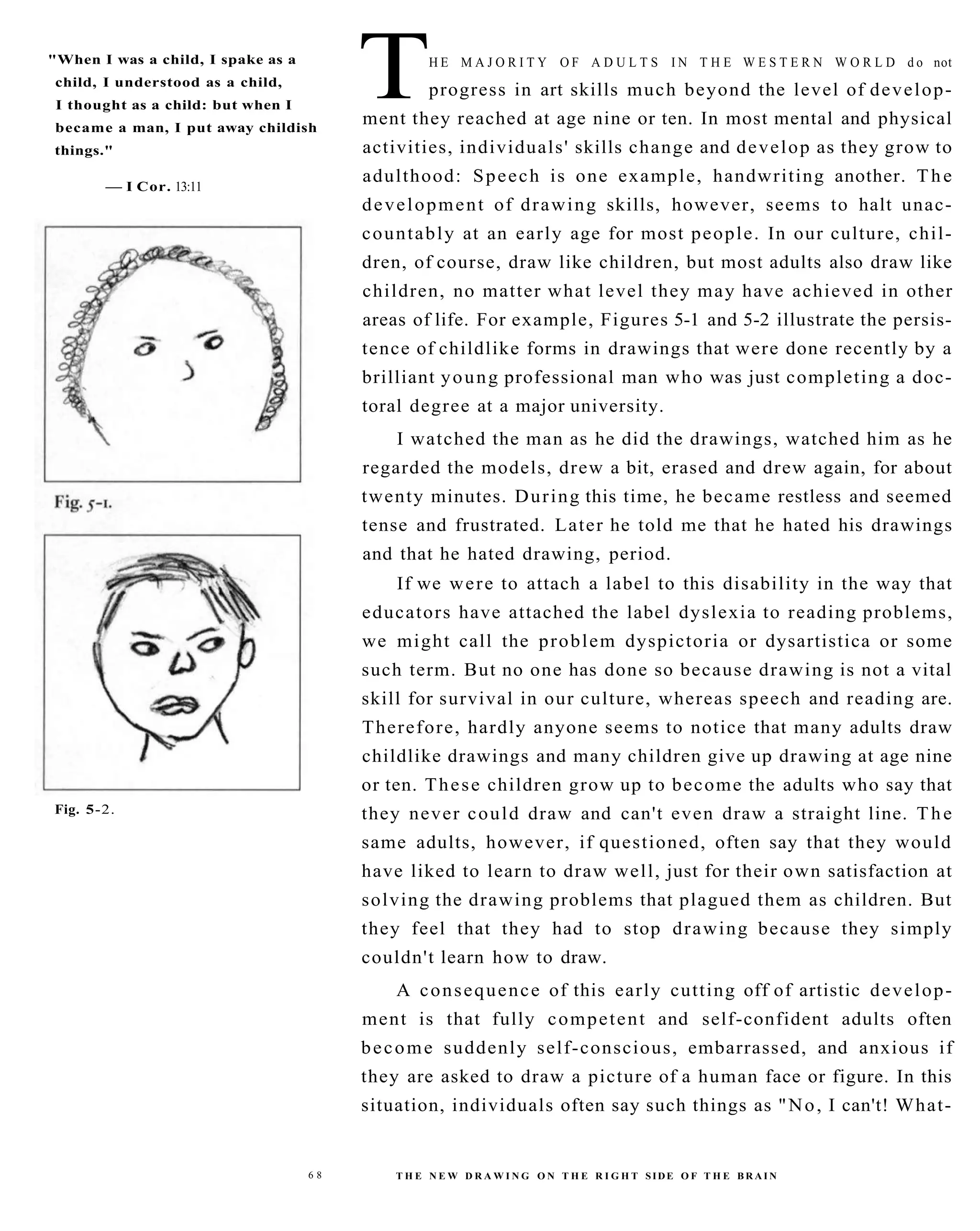 The New Drawing On The Right Side Of The Brain