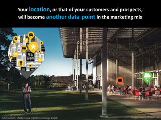 Your location, or that of your customers and prospects, 
              will become another data point in the marketing mix...