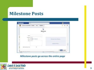 Milestone Posts




    Milestone posts go across the entire page



                                                9
 