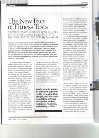 The new face of fitness tests article