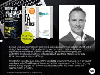 Bernard Marr is an internationally best-selling author, popular keynote speaker, futurist, and a
strategic business & tech...