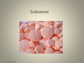 Donald W. Reid 2014
74
Suboxone
 