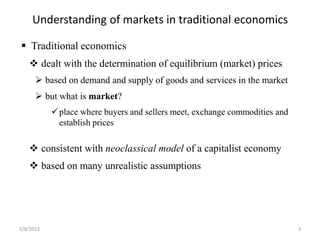 The new institutional economics of markets