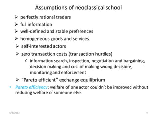 The new institutional economics of markets