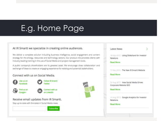 E.g. Home Page
 