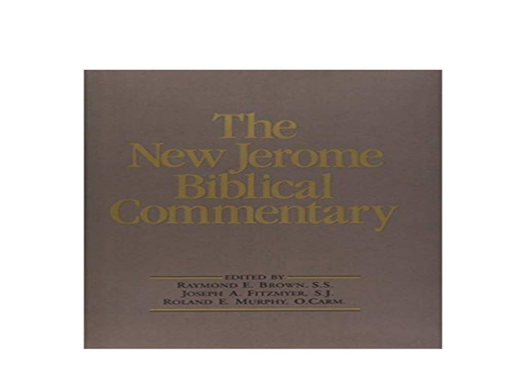 [PDF_NO_BUY] LIBRARY The New Jerome Biblical Commentary 1st Edition